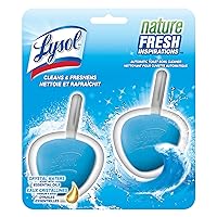 Lysol Automatic In-The-Bowl Toilet Cleaner, Cleans and Freshens Toilet Bowl, Atlantic Fresh Scent, 8 Count (Pack of 4)