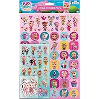 01.70.22.039 Cy Babies Mega Sticker Pack | Official Licensed Product | Reusable on Non-Porous Surfaces, 35cm x 23cm