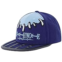 Death Note Baseball Cap, Ryuk Skater Adjustable Snapback Baseball Hat with Flat Brim, Blue, One Size