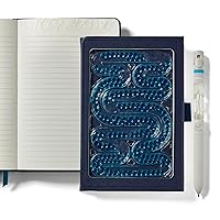 Find Your Path Sensory Journal Pen Diffuser Set Ruled Notebook Tactile Cover Embossed Paper Pen Diffuser 4-Scent Cartridge in Crisp Mountain Air Essential Oil Blends