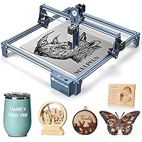 SCULPFUN S9 Laser Engraver, 90W Effect High Precision CNC Laser Cutter and Engraver Machine, Deep Cutting for 15mm Wood, 0.06mm Ultra-Fine Compressed Spot Cutting Machine, Eye Protection Fixed-Focus