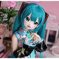 Mozu Meku 1/2 Female Seamless Miku Ver. Action Figures Full Silicone Material, JYFigures 85cm Flexible Female Figure Dolls for Cosplay/Photography/Arts (Wig)