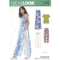 New Look Sewing Pattern Set for Women's Tunic/Top and Pants, A (8-10-12-14-16-18), White