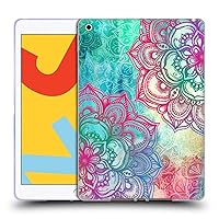Head Case Designs Officially Licensed Micklyn Le Feuvre Round and Round The Rainbow Mandala 3 Soft Gel Case Compatible with Apple iPad 10.2 2019/2020/2021