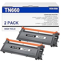 TN660 TN-660 High Yield Toner Cartridge Replacement for Brother TN660 TN-660 TN630 Compatible with Brother HL-L2300D HL-L2305W HL-L2380DW HL-L2320D HL-L2340DW DCP-L2540DW Printer (Black, 2 Pack)