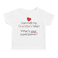Funny Toddler Tees/I Can Melt Gpa's Heart, Whats Your Superpower