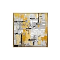 Deco 79 Canvas Abstract Framed Wall Art with Gold Frame, 40