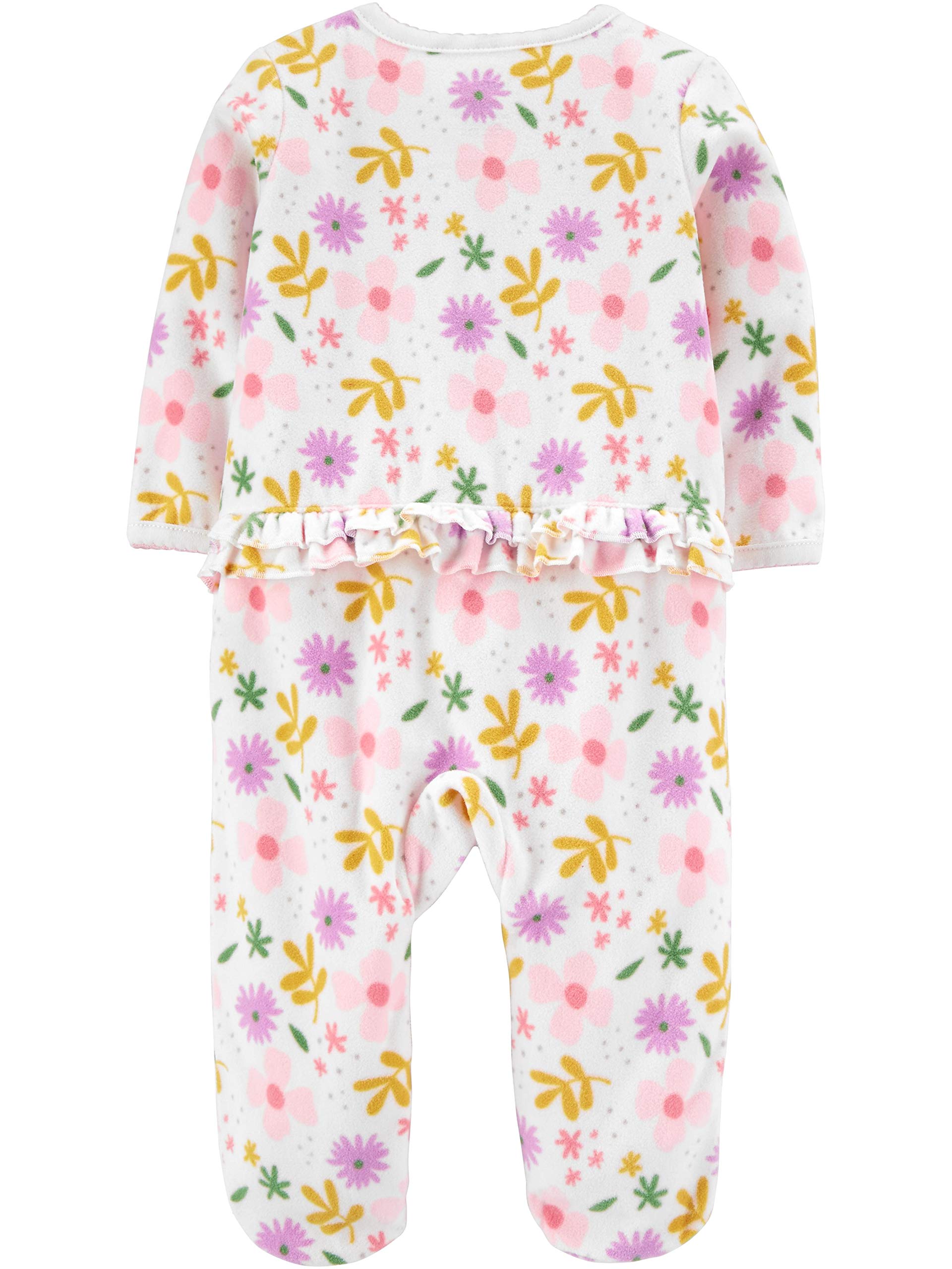 Simple Joys by Carter's Baby Girls' Fleece Footed Sleep and Play, Pack of 2