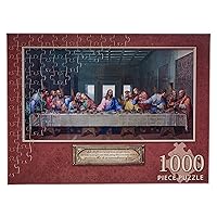 Christian Art Gifts The Last Supper 1000 Piece Jigsaw Puzzle for Adults Indoor Family Activity, 500 x 750 mm