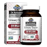 Dr. Formulated Probiotics Urinary Tract+ - Acidophilus Probiotic with Pacran Cranberry for Urinary Tract Health, Digestive Balance - Gluten, Dairy and Soy Free - 60 Vegetarian Capsules