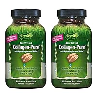 Deep Tissue Collagen-Pure - 80 Liquid Softgels, Pack of 2 - Intense Nourishment for The Skin - 2,000 mg of Hydrolyzed Collagen - 32 Total Servings