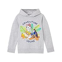 Paw Patrol Boys Hooded Sweatshirt | Adventure Squad Chase, Marshall, Rubble Grey Graphic Hoodie | Pups Play Cosy Hoody Jumper