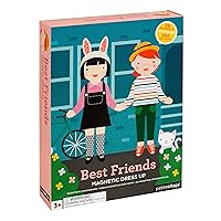 Magnetic Dress Up Best Friends – Magnetic Game Board with Mix and Match Magnetic Pieces, Ideal for Ages 3+ – Includes 2 Scenes and 49 Creative Magnetic Pieces