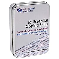 52 Essential Coping Skills Cards - Self Care Exercises for Stress and Social Anxiety Relief - Resilience, Emotional Agility, Confidence Therapy Games for Teens, Adults by Harvard Educator