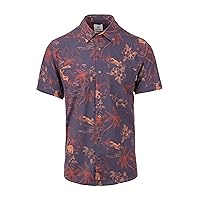 Flylow Men's Wesley Button-Up Short Sleeve Shirt for Mountain Biking & Casual Wear