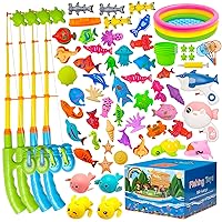 25 Colors Magic Water Elf Kit +70Pcs Magnetic Fishing Water Pool Game Set