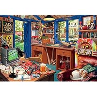 Educa - Greatest Bookshop in The World - 5000 Piece Jigsaw Puzzle - Puzzle  Glue Included - Completed Image Measures 61.75 x 42.25 - Ages 14+ (18583)