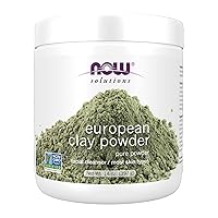 NOW Solutions, European Clay Powder, Pure Powder for a Detox Facial Cleansing Mask, 14-Ounce