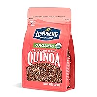 Lundberg Family Farms - Organic Quinoa Tri-Color Blend, Blend of White, Black & Red Quinoa, 9 Essential Amino Acids, Non-GMO, Gluten-Free, USDA Certified Organic, Vegan, Kosher (16 oz)