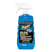 Meguiar's Marine/RV Quik Wax M5916 - Lightly Clean and Protect Your Boat or RV Quickly - Add Deep Gloss and Carnauba Wax Protection in a Quick and Easy Wax - Just Spray on and Wipe Off, 16 Oz