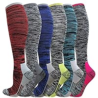 Hi Clasmix Graduated Compression Socks for Women&Men 20-30mmhg Best for Circulation,Pregnancy,Media,Nurse,Running,Travel