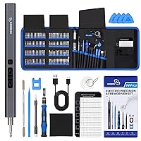 STREBITO Mini Electric Screwdriver, 144-Piece Electric Precision Screwdriver Set Small Power Screwdriver Cordless Rechargeable, Electronic Repair Tool Kit for PC, Computer, Laptop, Phone, RC Drone