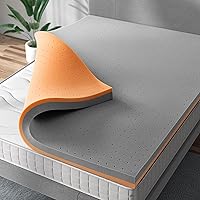 Sleepmax 4 Inch Memory Foam Mattress Topper Queen, Mattress Topper, Double Sides Foam Mattress Pad Comfortable Bed Topper Medium Firm