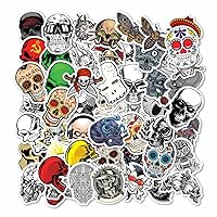 50pcs Collection Skulls Decals Stickers Hardcore Devil Fear Colorful Pack 1