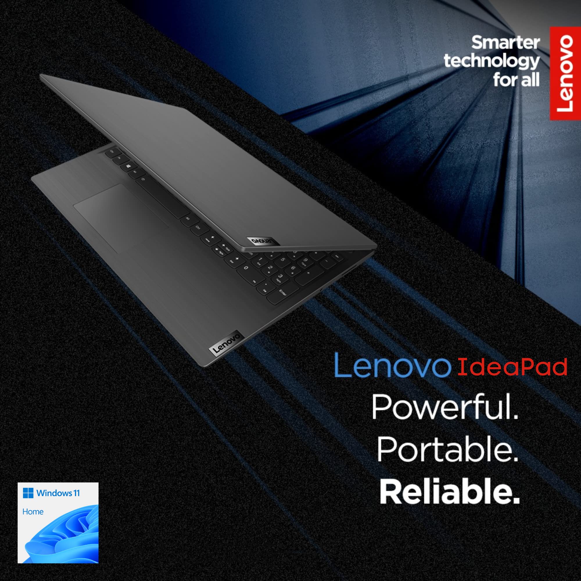 Lenovo IdeaPad, 20GB RAM, 1TB SSD, AMD Dual-core Processor, 15.6 Inch HD Anti-Glare Display, Long Battery Life Up to 9.5Hr, HDMI, SD Card Reader, Windows 11, 1 Year Microsoft 365