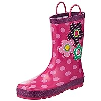 Western Chief Kids Girl's Flower Cutie Rain Boot (Toddler/Little Kid/Big Kid) Pink 11 Little Kid M