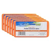Primacare IS-5202 (Pack of 10) Padded Aluminum Finger Splints, Finger Brace for Pain Relief Sport Injuries, Basketball, Finger Buddy Wraps for Broken, Swollen Fingers or Dislocated Joint, 2