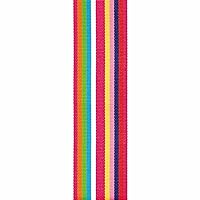 Offray, Cotton Candy Roman Stripe Craft Ribbon, 1 1/2-Inch, 1-1/2 Inch x 9 Feet