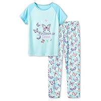 Beezizac Pajamas for Girls 100% Polyester Tie dye Sleepover Long Sleeve PJ Set Size 6-18