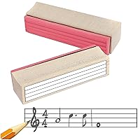 Large Music Staff Rubber Stamp