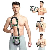 U-Shape Power Twister Arm Exerciser. Adjustable Chest Expander.(65-100lb). Biceps,Triceps,Shoulders,Back,Forearm and Inner Thigh Workout Equipment.Upper Body Strength Training Machine