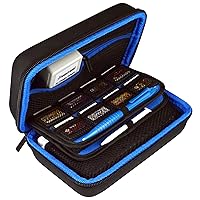 Hard Shell Carrying Case - Compatible with Nintendo 3DS XL and 2DS XL - Fits 16 Game Cards and Wall Charger - Includes Removable Accessories Pouch and Extra Large Stylus Dark Blue