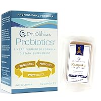 Dr. Ohhira's Professional Probiotics Formula 60 Caps with Beauty Bar Soap Travel Size 20g - No Refrigeration Supplement - 12 Live Strains, Gluten Free