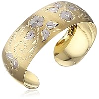 14k Yellow Gold-Filled Hand Engraved Cuff Bracelet (previously Amazon Collection)