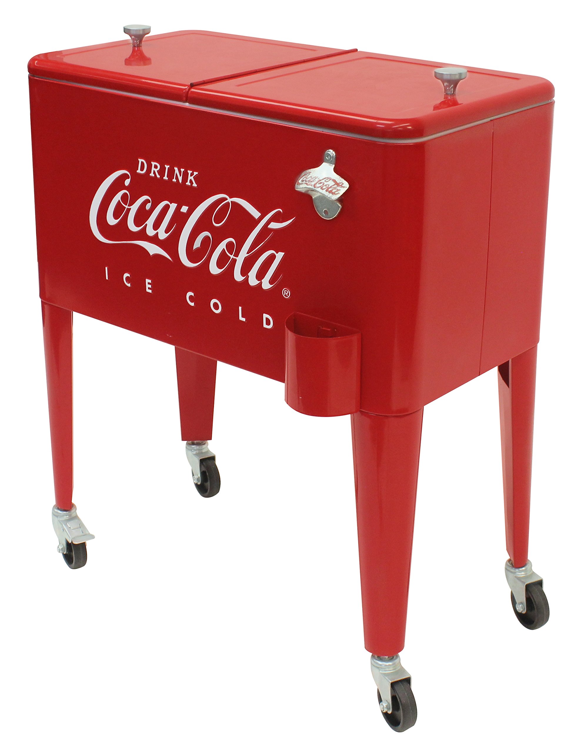 Leigh Country CP 98105 60 Qt Coca-Cola Ice Cold (Embossed) Cooler, Red
