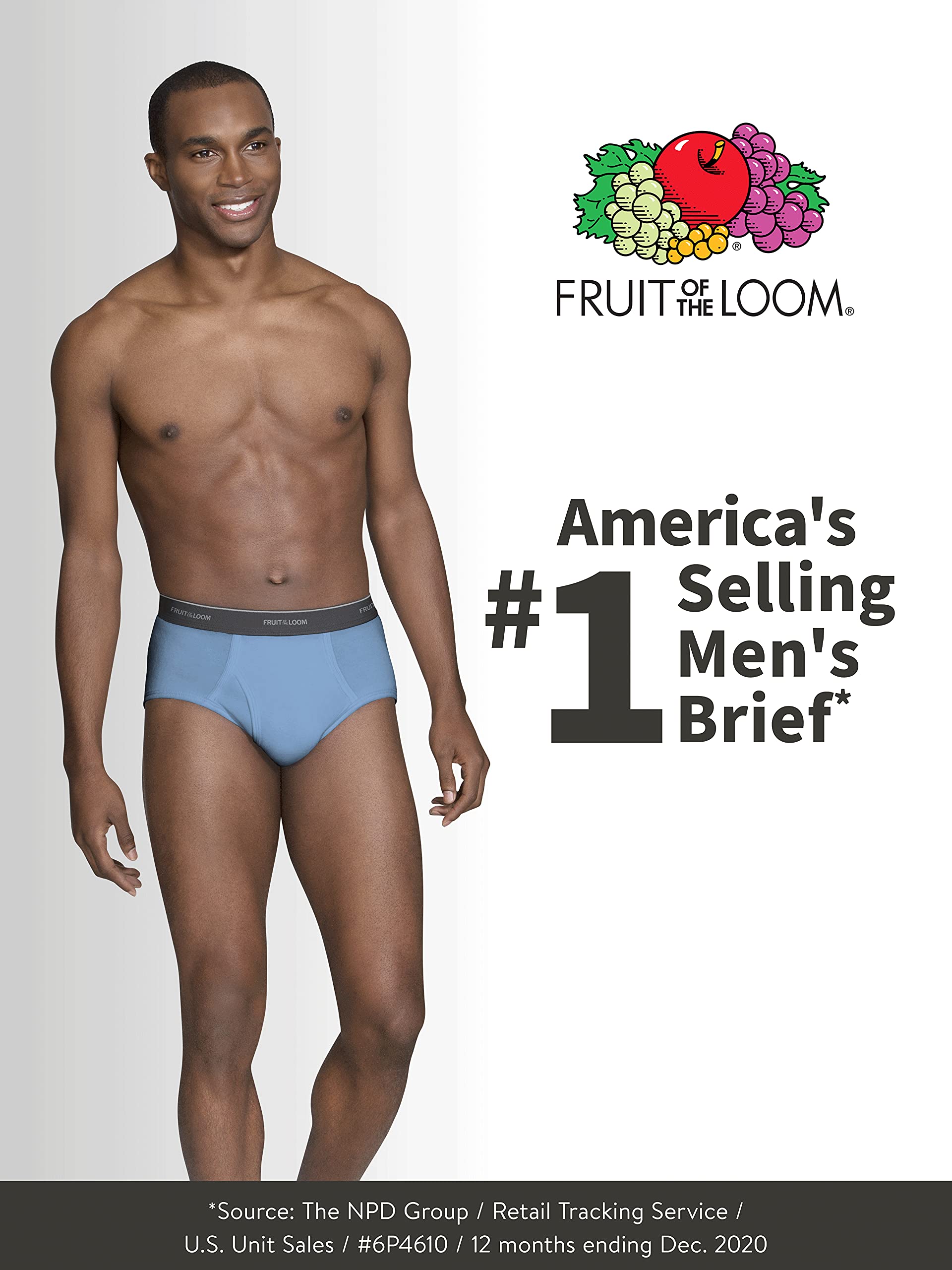 Fruit of the Loom Men's Tag-Free Cotton Briefs