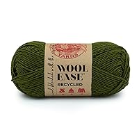 Lion Brand Yarn Wool-Ease Recycled Yarn, 1 Pack, Olive