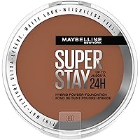 Super Stay Up to 24HR Hybrid Powder-Foundation, Medium-to-Full Coverage Makeup, Matte Finish, 360, 1 Count