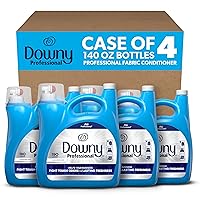 Downy Commercial Liquid Fabric Softener, Clean & Fresh Scent, 190 Loads, 140 Fl oz (Case of 4)