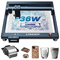 VEVOR Laser Engraver 5W Output Laser Engraving Machine 16.1 x 15.7 Large Working Area 10000mm/min Movement Speed Compressed Spot with Eye