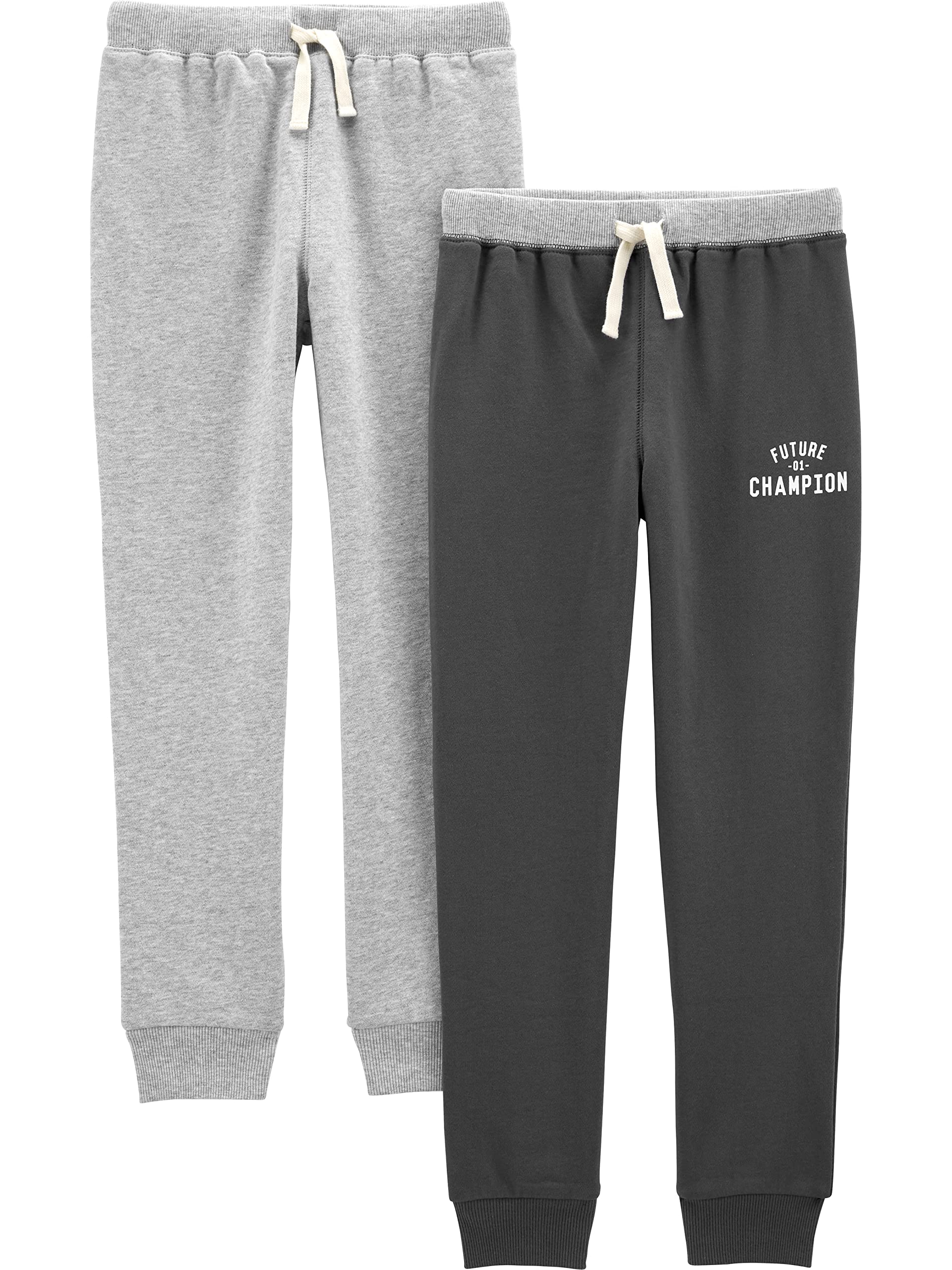 Simple Joys by Carter's Toddlers and Baby Boys' Athletic Knit Jogger Pants, Pack of 2