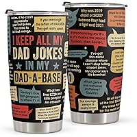 Macorner Gift For Dad - Stainless Steel Tumbler 20oz - Dad Joke Birthday Gift for Dad Men Gift - Fathers Day Gift From Daughter Son Wife - Funny Christmas Gift For Men Dad Stepdad Bonus Dad Uncle