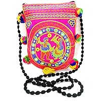 Crafts of India Traditional handcrafted embroidery Rajasthani Sling Bag For Women And Girls
