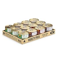 Classic Dog Food, Variety Pack, Chicken Free, Just 4 Me, Wet Dog Food, 5.5oz Cans (Pack of 24)