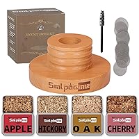 Cocktail Smoker Kit, Old Fashioned Smoker Kit for Bourbon Whiskey Drink, Drink Smoker Infuser Kit with Four Kinds of Wood Chips, Birthday Christmas Gifts for Men, Dad, Husband