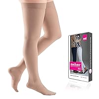 mediven Plus for Men & Women Thigh High 20-30 mmHg Compression Stockings w/ Silicone Top